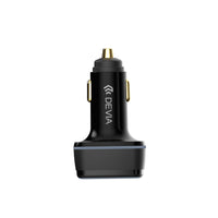 Devia Cargador de Auto carga rápida 115W USB+2T-C