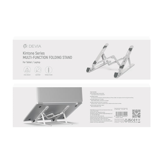 Devia Soporte Plegable multifunción para tableta y portátil 16"
