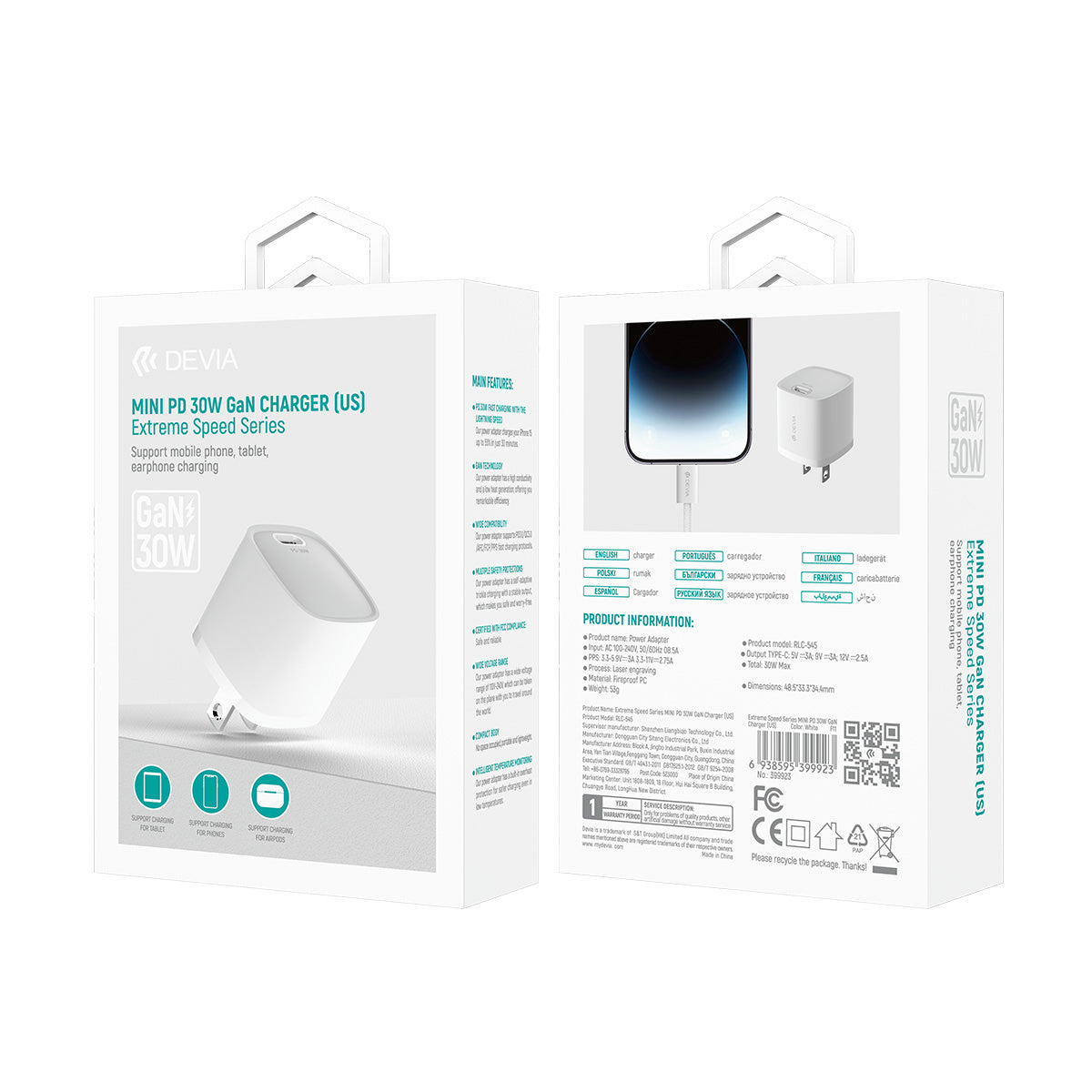 Devia Cargador Mini Pd 30W Extreme