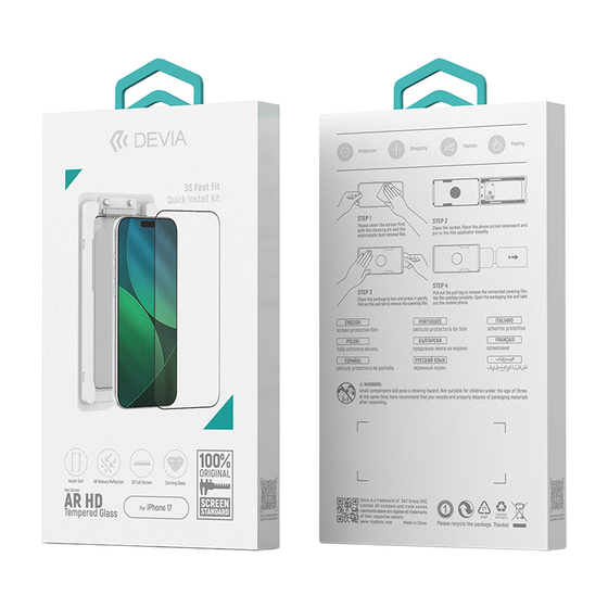 Devia Cristal Tem Ar Hd Clerar iPhone 17
