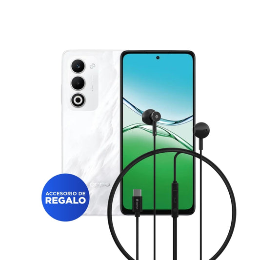 Oppo A5 + Audífonos Devia Metálicos Alámbricos Smart Tipo C