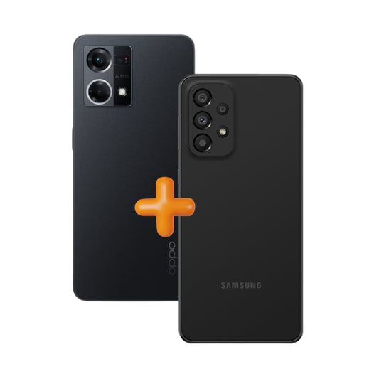 Combo Oppo Reno7 Negro + Samsung A33 Negro