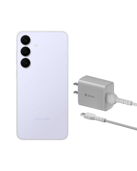 Samsung S25 FE + Cargador Devia USB a Tipo C