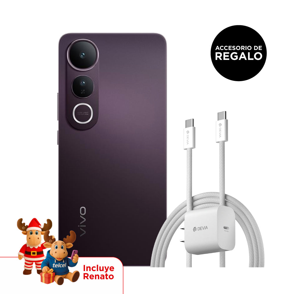 Combo Vivo V50 Lite + Cargador Devia 30w Con Cable C a C
