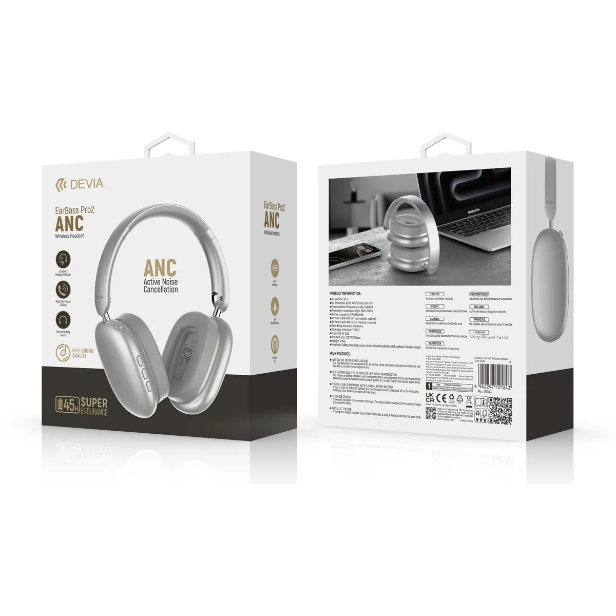 Audífonos Devia Earbass Pro2 Anc