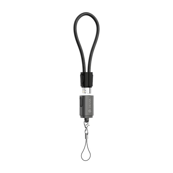 Devia Llavero Cable Retráctil Tipo-C a Lightning