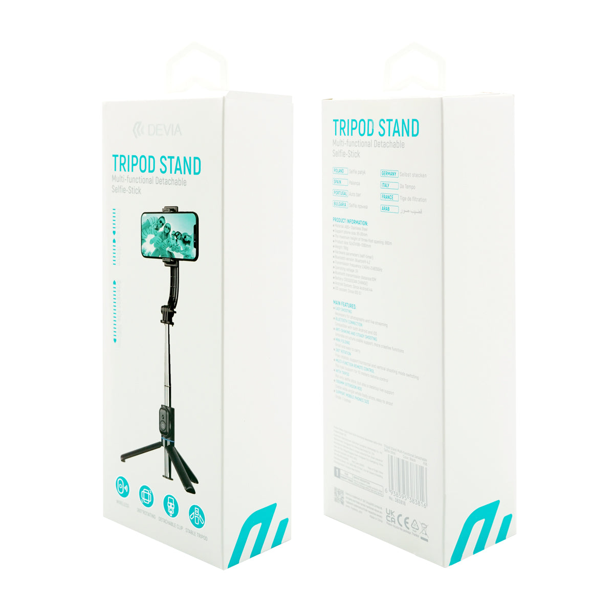 Selfie Sticks Devia Multifuncional Desmontable