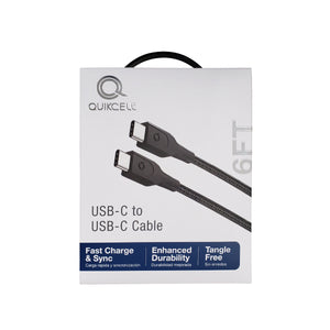 Cable Quikcell USB-C  A TIPO C 1.8 mts