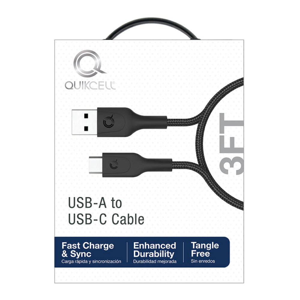 Quikcell Cable Tipo USB A Tipo C 1 Metro